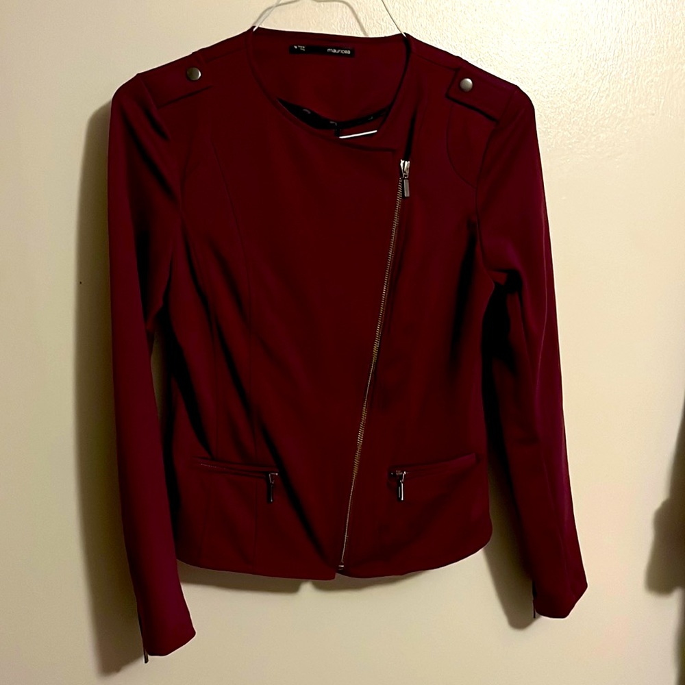 Velvet maroon coat
